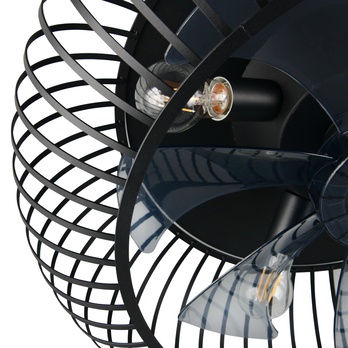 Stropné svietidlo s ventilátorom JOHANNA čierna 2