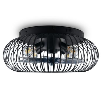 Stropné svietidlo s ventilátorom JOHANNA čierna 3