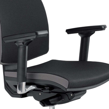 Kancelárska stolička JOHN čierna/sivá 2