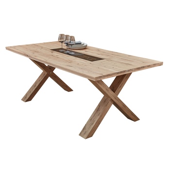 Jedálenský stôl JOLANTA divoký dub/antracitová 2