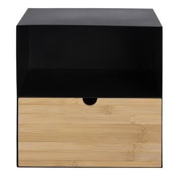 Nočný stolík JOLIET prírodná/čierna 2