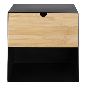 Nočný stolík JOLIET prírodná/čierna 4