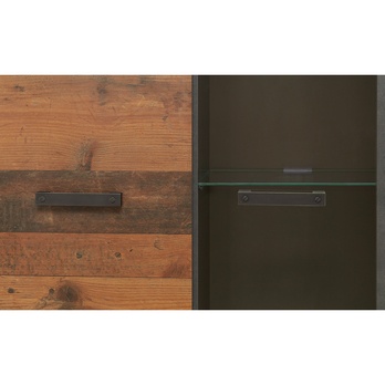 Obývacia stena JONES antracitová/old style 11