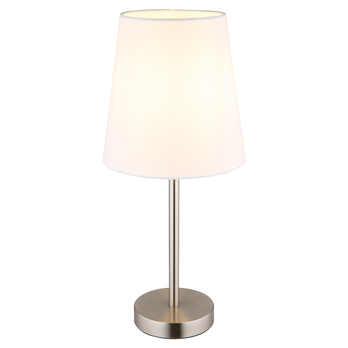 Stolná lampa JORIS biela/nikel 2