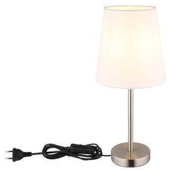 Stolná lampa JORIS biela/nikel 4