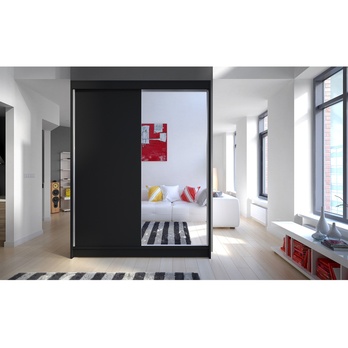 Šatníková skriňa JORN čierna 3