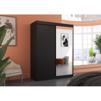 Šatníková skriňa JORN čierna 1
