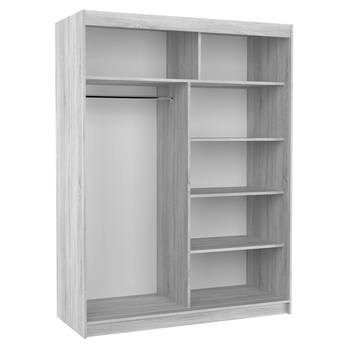 Šatníková skriňa JORN čierna 2