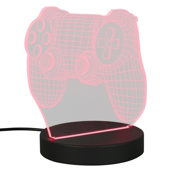 Stolná LED RGB lampa JOY čierna/priehľadná 2