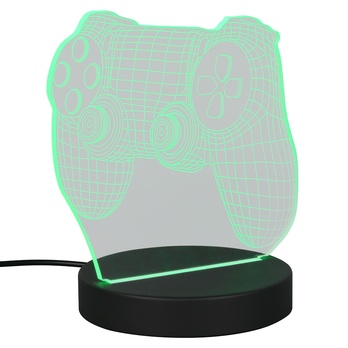 Stolná LED RGB lampa JOY čierna/priehľadná 3