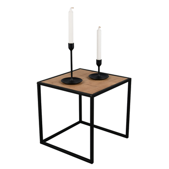 Sada prístavných stolíkov JUDITH čierna/dub artisan, sada 2 ks 3