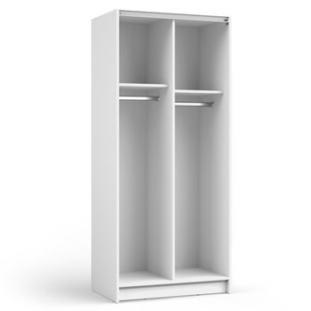 Šatníková skriňa JUDITH biela, šírka 80 cm 2