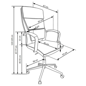 Kancelárske kreslo JUMA biela 3