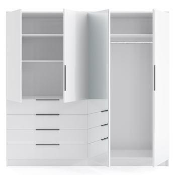 Šatníková skriňa JUMBO II biela 1