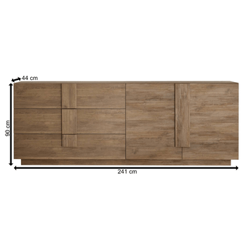 Komoda JUPITER 10 dub tmavý 3