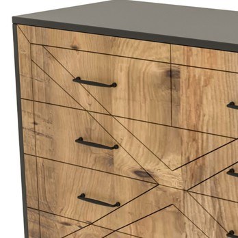 Komoda JUPITER 12 borovica/antracitová 4