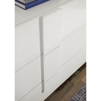 Komoda JUPITER 7 biela lesklá 3