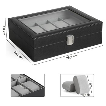 Krabička na hodinky JWB0 sivá 6