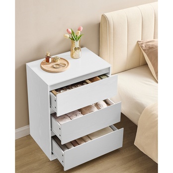 Komoda KAILYN biela, 3 zásuvky 2