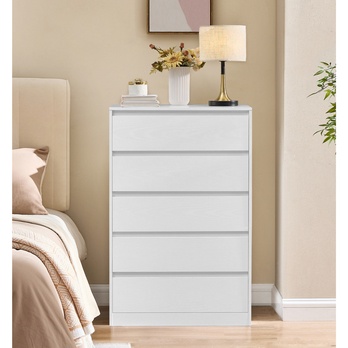 Komoda KAILYN biela, 5 zásuviek 1