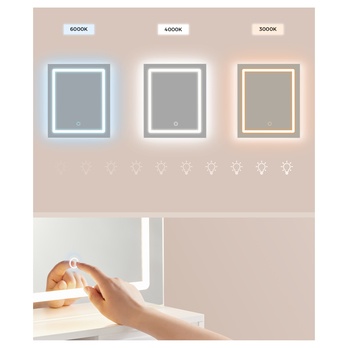 Toaletný stolík KAILYN biela 2