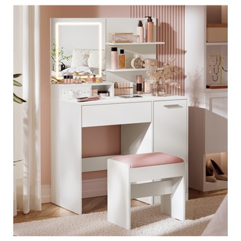 Toaletný stolík KAILYN biela 1