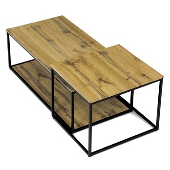 Konferenčný stolík KAIN divoký dub/čierna 4