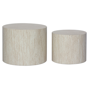 Súprava prístavných stolíkov KAIRO travertín, 2 ks 4