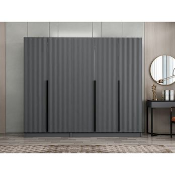 Šatníková skriňa KALE 18 antracitová 1