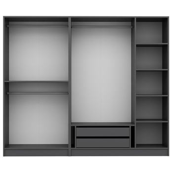 Šatníková skriňa KALE 18 antracitová 3