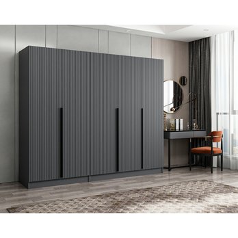 Šatníková skriňa KALE 18 antracitová 4