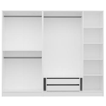 Šatníková skriňa KALE 18 biela 3