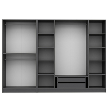 Šatníková skriňa KALE 23 antracitová 3