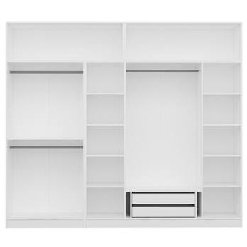 Šatníková skriňa KALE 38 biela 2