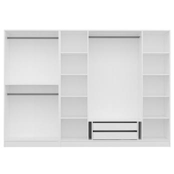 Šatníková skriňa KALE OPEN 4 biela 2