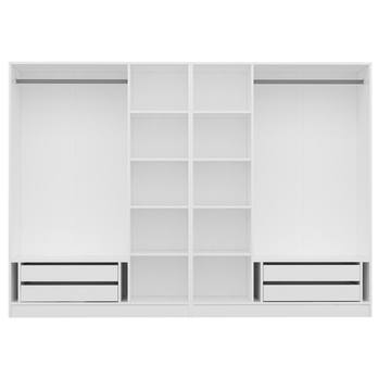 Šatníková skriňa KALE OPEN 5 biela 2