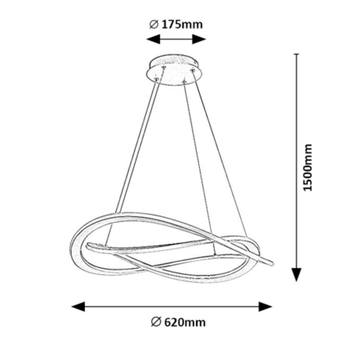 Závesné svietidlo KALLIRA 2 zlatá 7
