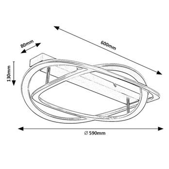 Stropné svietidlo KALLIRA zlatá 8