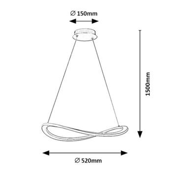 Závesné svietidlo KALLIRA zlatá 7