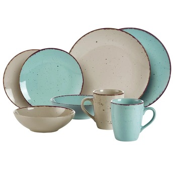 Servírovací tanier KAMENINA tyrkysová 1