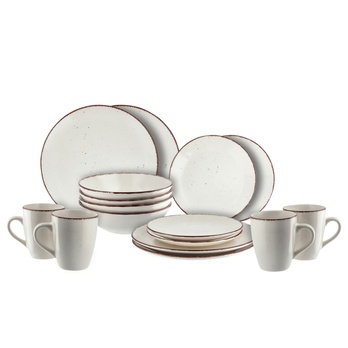 Servírovací tanier KAMENINA biela 1