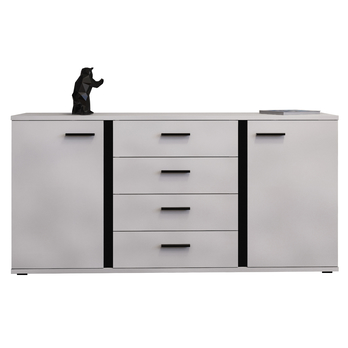 Komoda KANADA biela/čierna 3