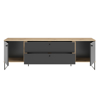 TV stolík KANDOO 1 antracitová/dub evoke 4