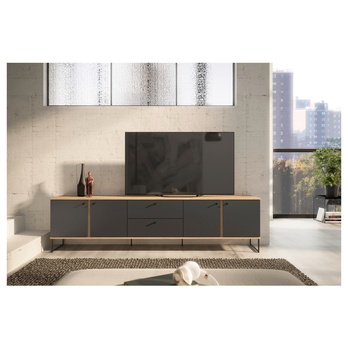 TV stolík KANDOO 2 antracitová/dub evoke 5