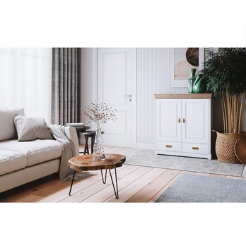 Komoda KANIA 1A borovica/biela 1