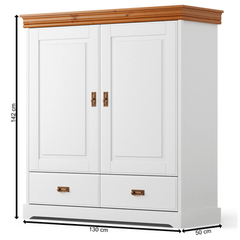 Komoda KANIA 1A borovica/biela 3