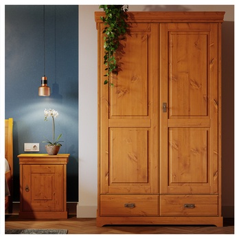 Šatníková skriňa KANIA 2D borovica 1