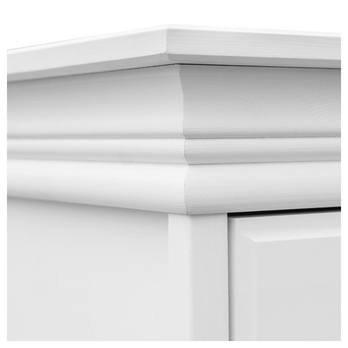 Šatníková skriňa KANIA 3D biela 2