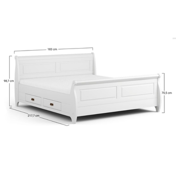 Posteľ KANIA borovica, 180x200 cm 7