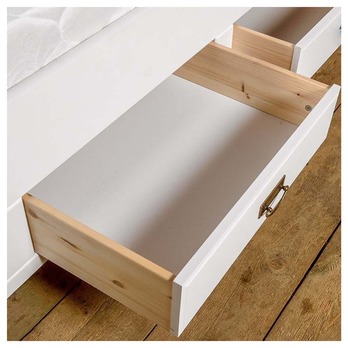 Posteľ KANIA biela/borovica, 180x200 cm 5